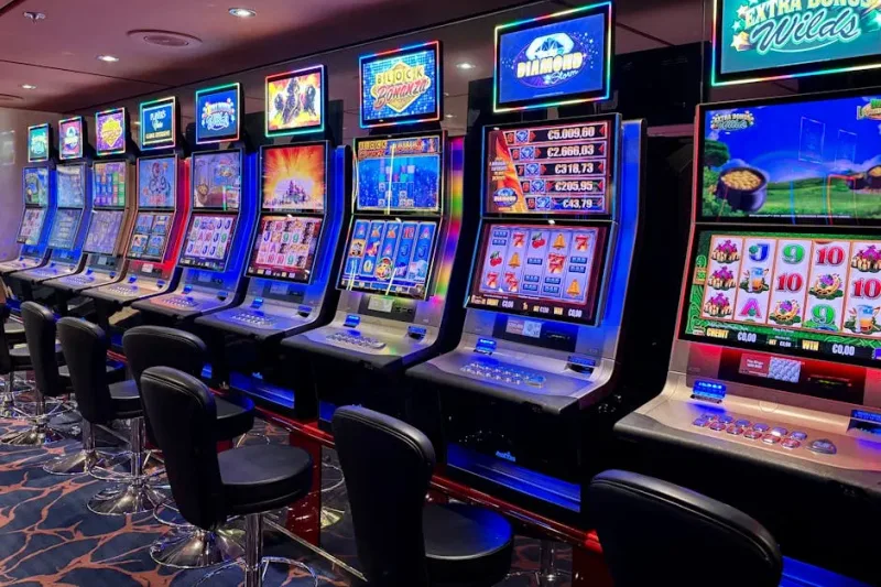 casino floor at night